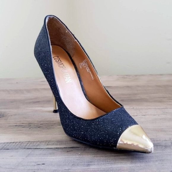 glitter stiletto heels